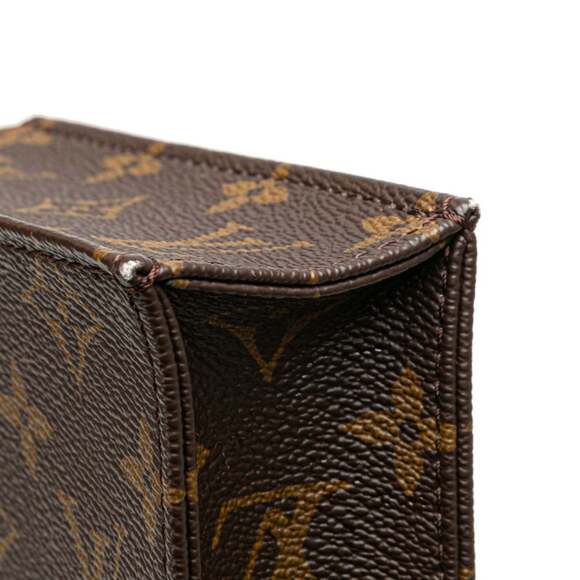 Louis Vuitton Monogram Petite Sac Plat Handbag/Shoulder Bag 2WAY M69442 Brown... - Picture 4 of 11